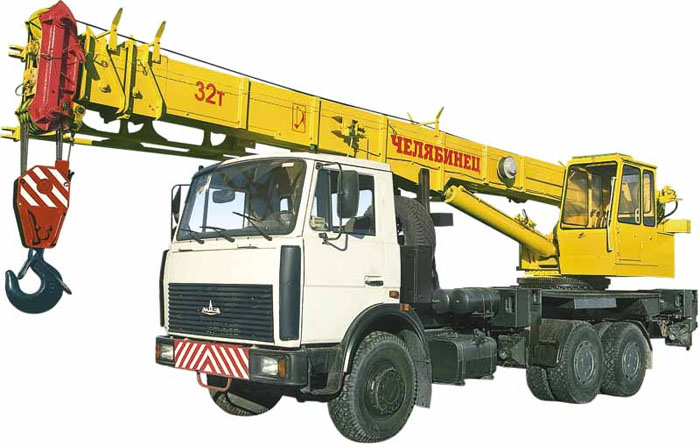 Автокран КС-55730 г/п 32т на шасси МАЗ-6303А3(6х4) "Челябинец"